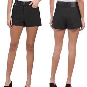 NEW RAG & BONE Black Maya High-Rise Shorts